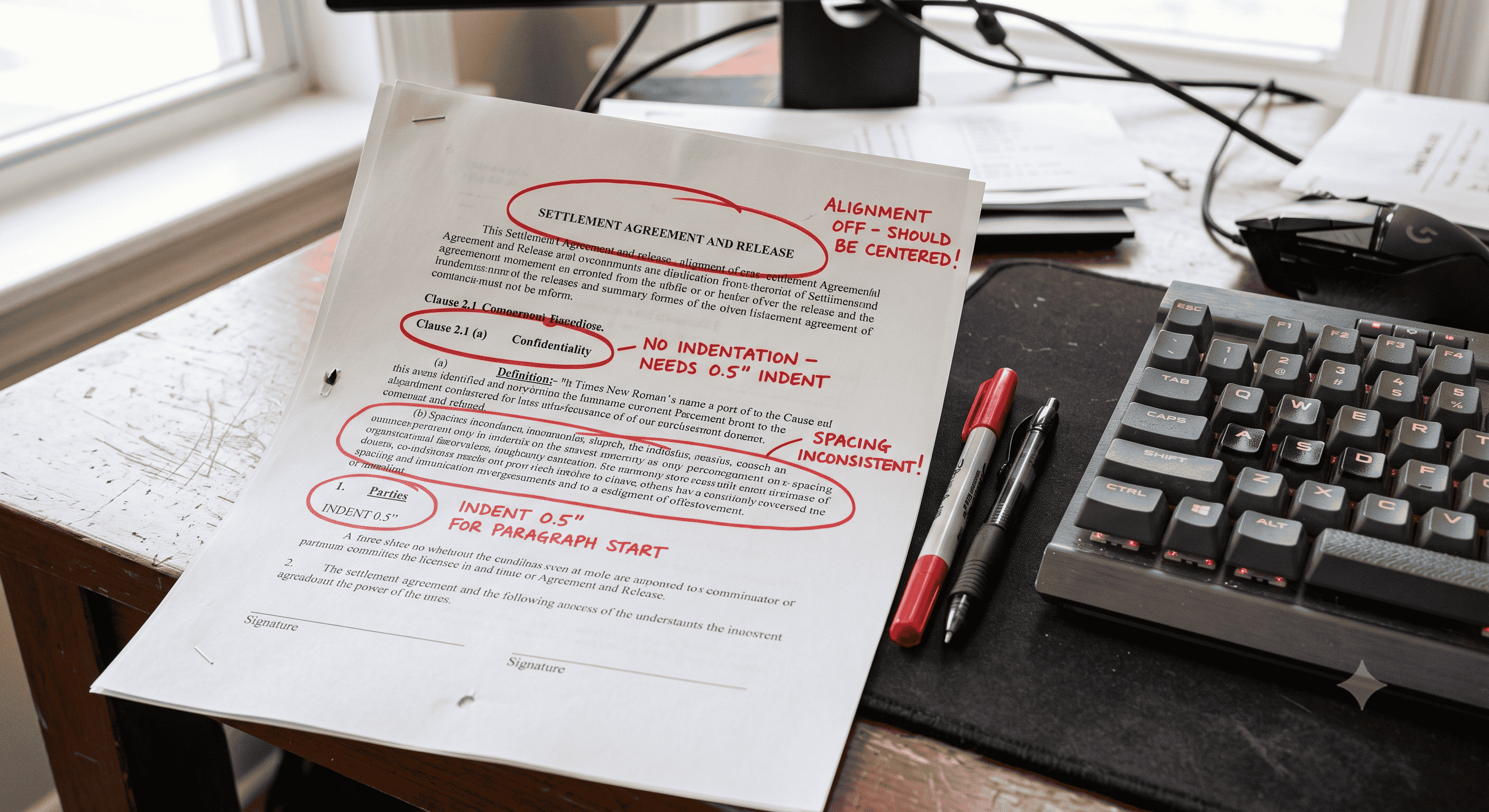 AHC Typing Test: 10 Formatting Errors That Cost Marks