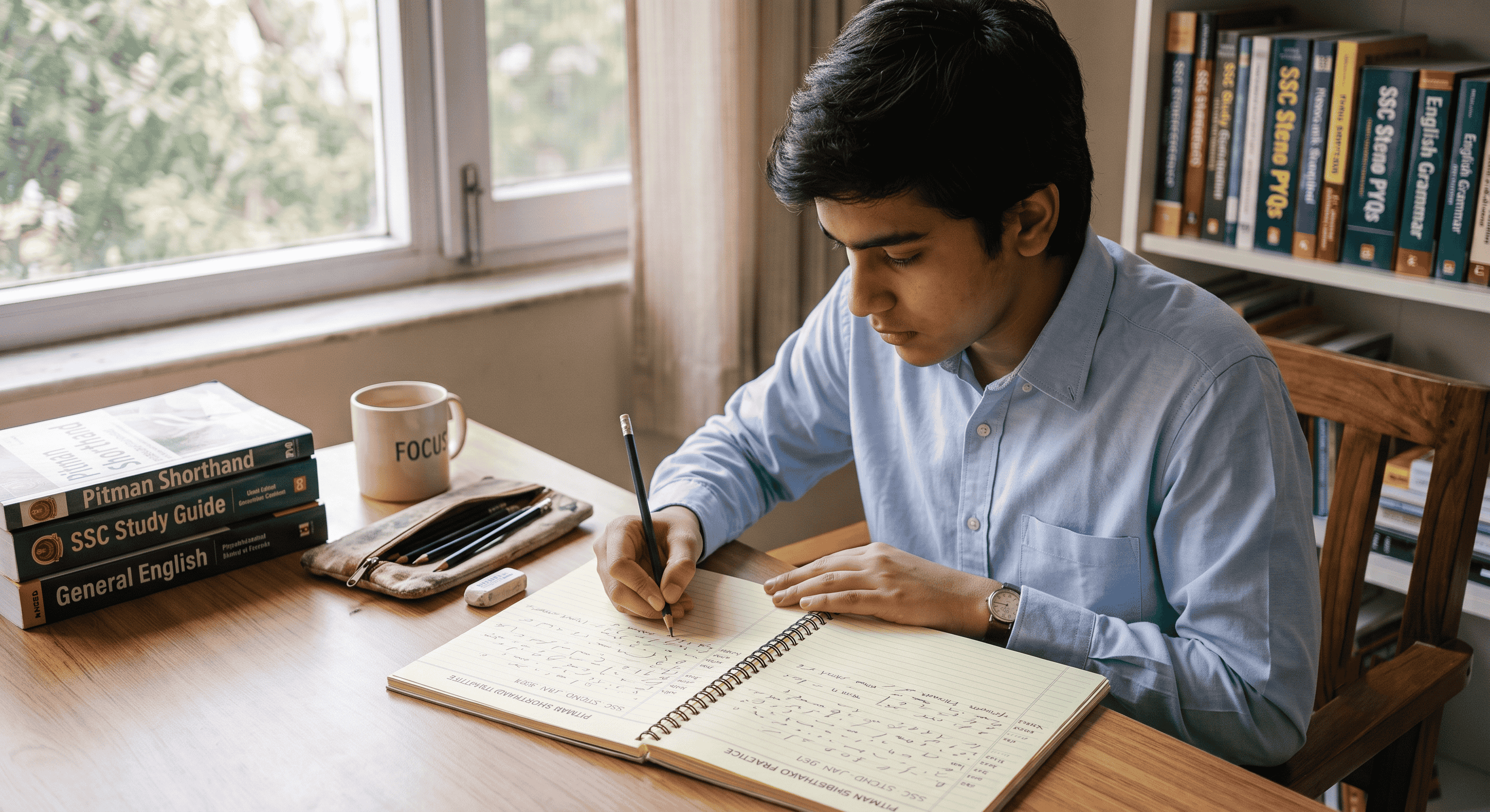 SSC Steno Dictation: 80/100 WPM Daily Practice Plan