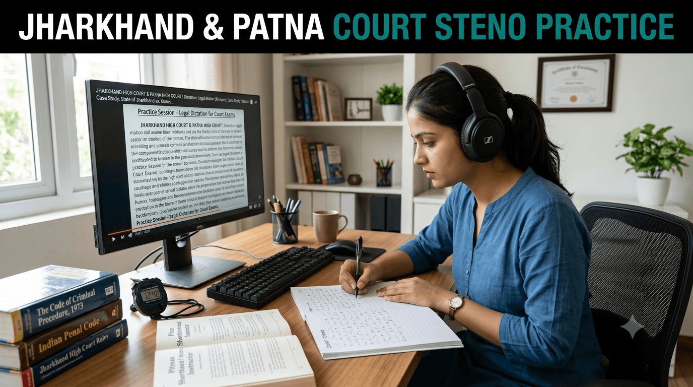 Jharkhand &amp; Patna Court Steno Practice