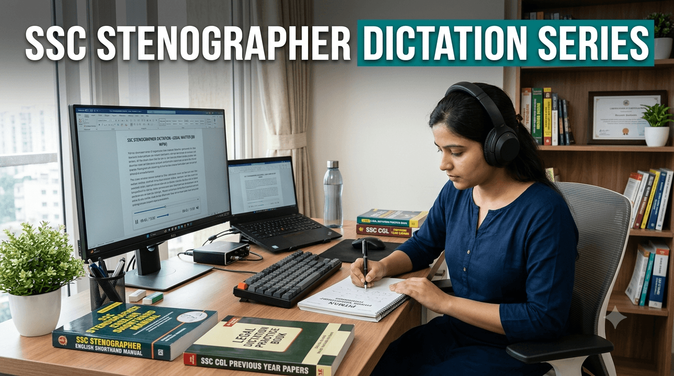 SSC Stenographer Dictation Series