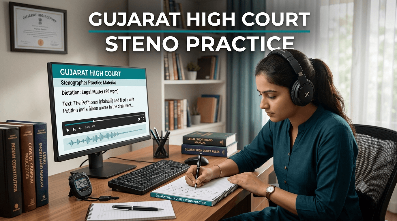 Gujarat High Court Steno Practice
