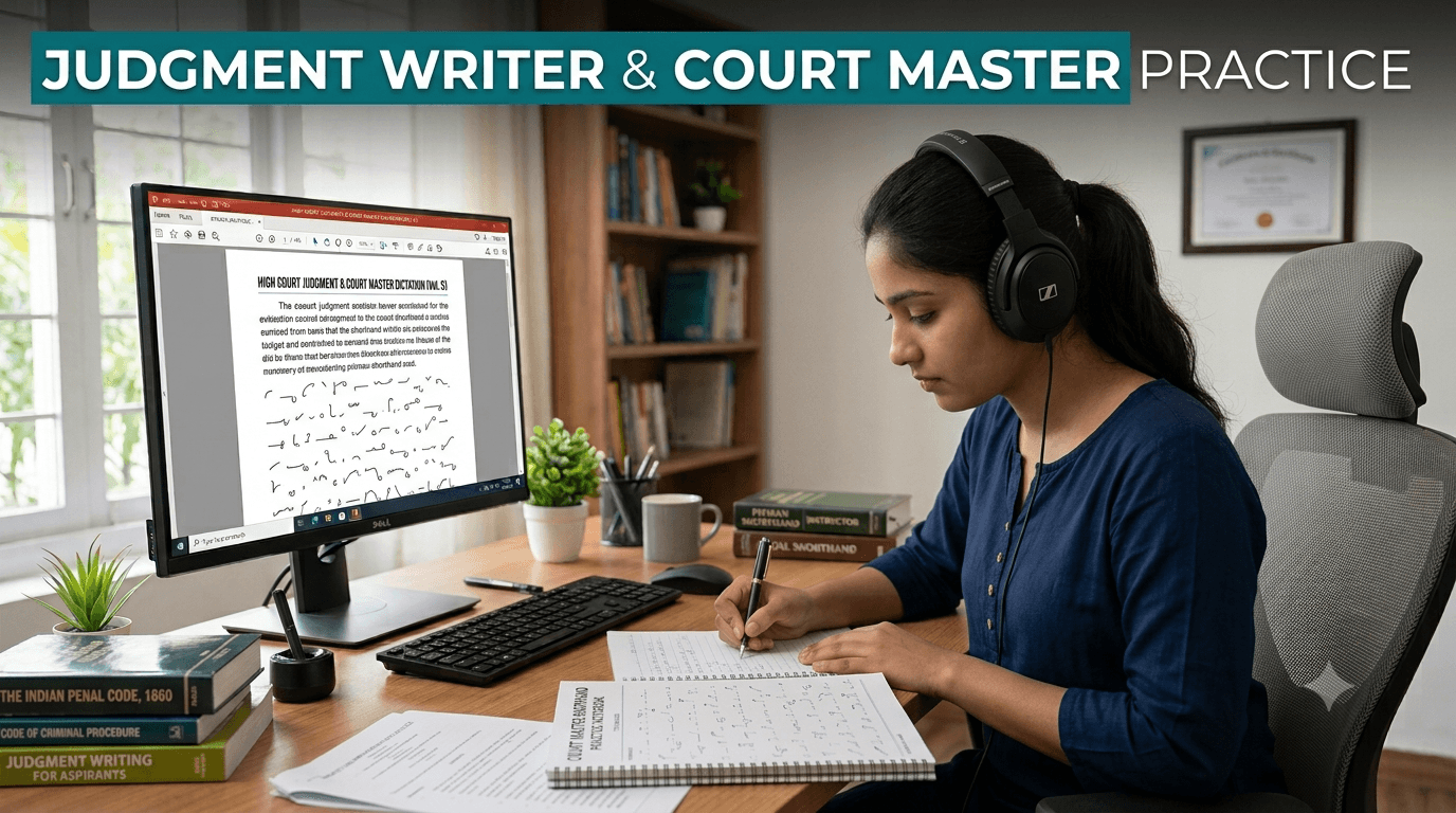 Judgment Writer &amp; Court Master Practice