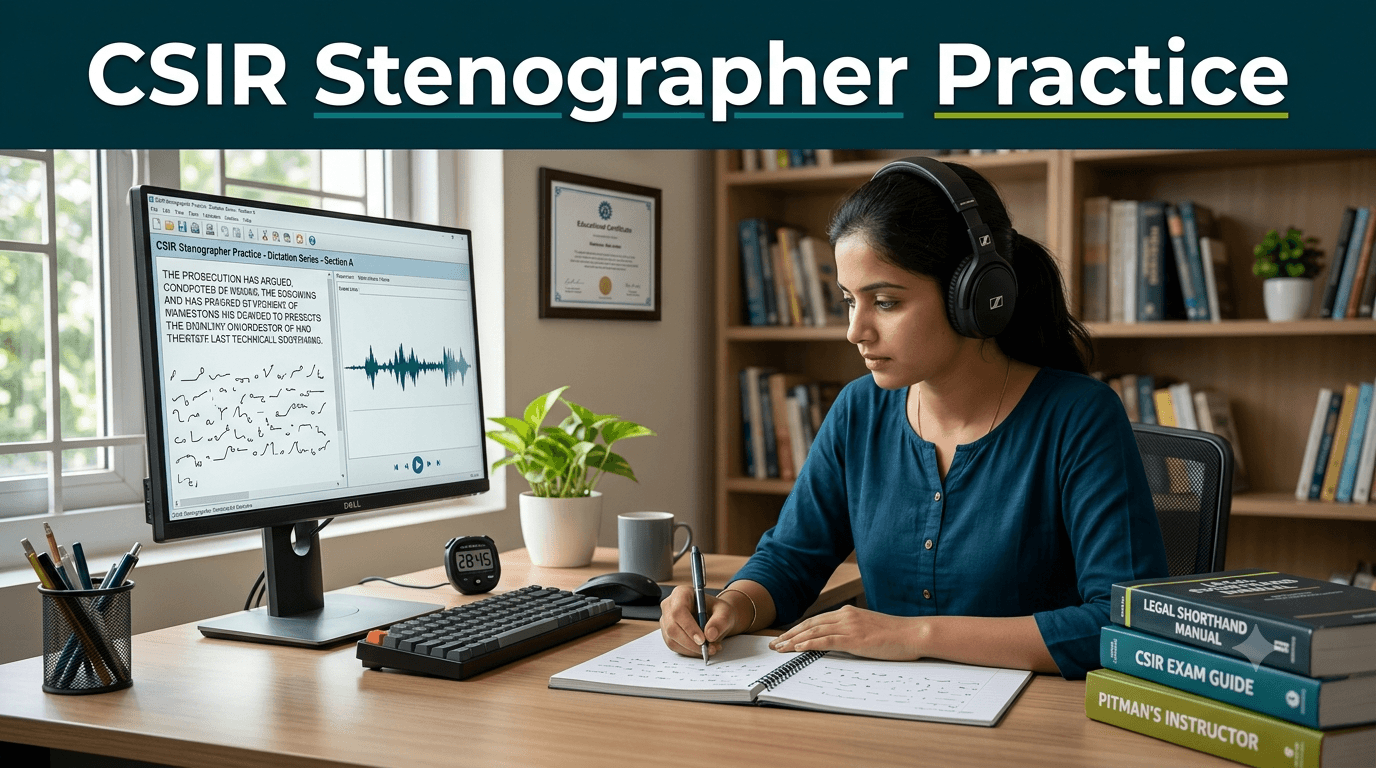 CSIR Stenographer Practice