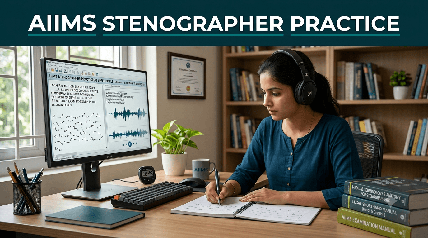 AIIMS Stenographer Practice